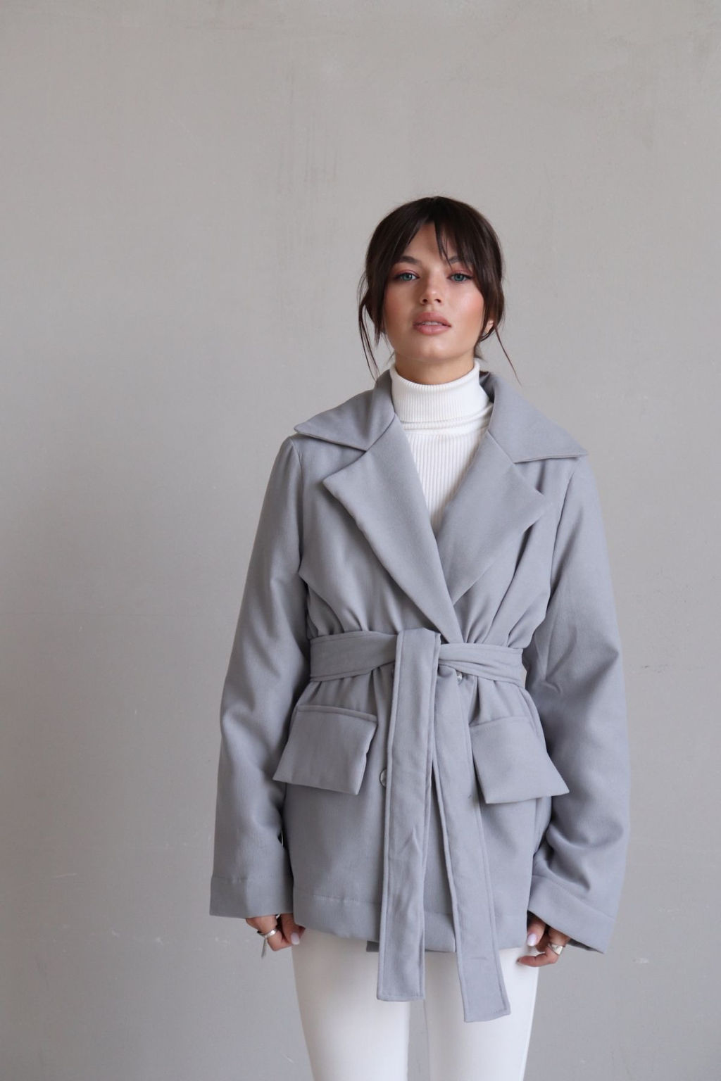 Martichelli Куртка утеплённая светло-серая  фото 15