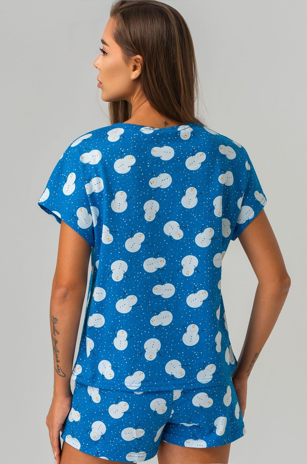 Женская новогодняя пижама с шортами Happyfox - Happy fox фото 7