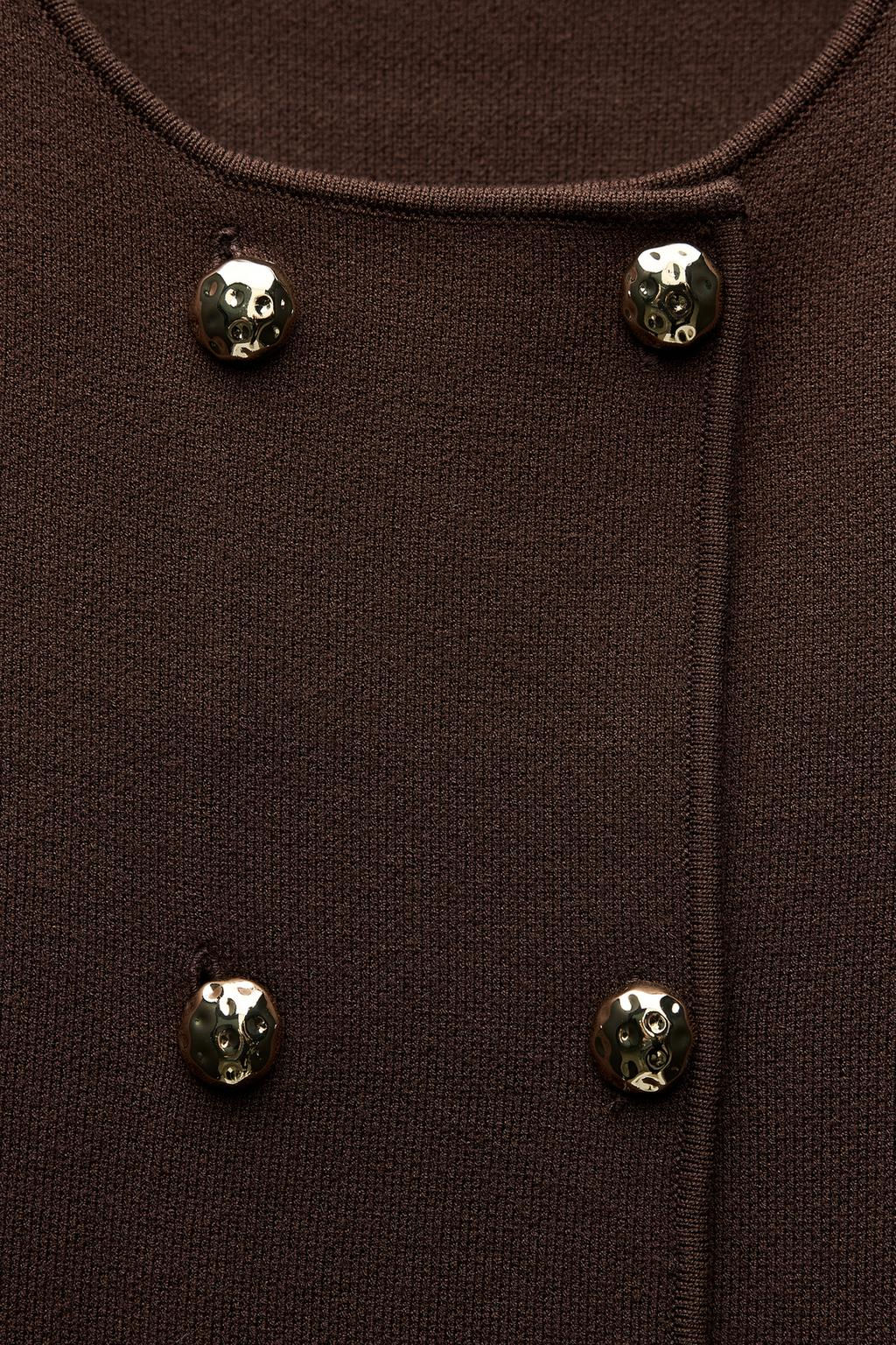 KNIT WRAP CARDIGAN - Zara фото 5