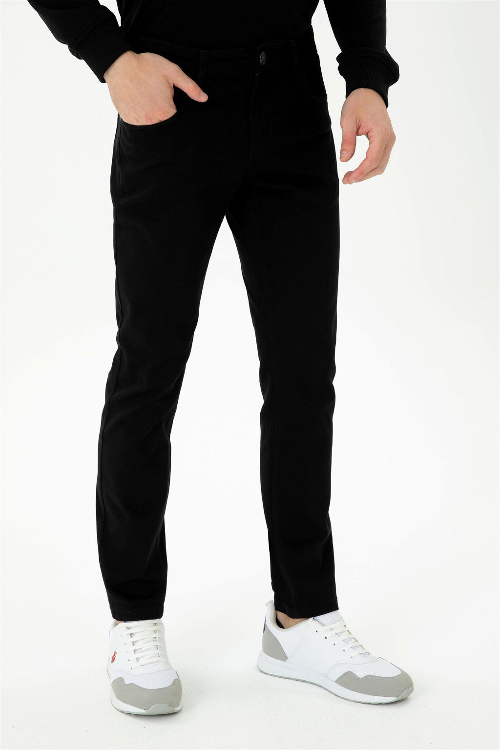 U. S. Polo Assn / Мужские черные брюки из плотной ткани - U.s. polo assn фото 10