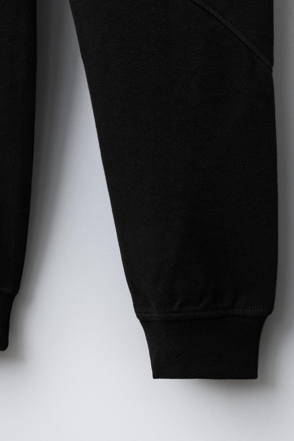 PANTAL?N FELPA INTERLOCK COMBINADO PIQU? / Negro - Zara фото 4