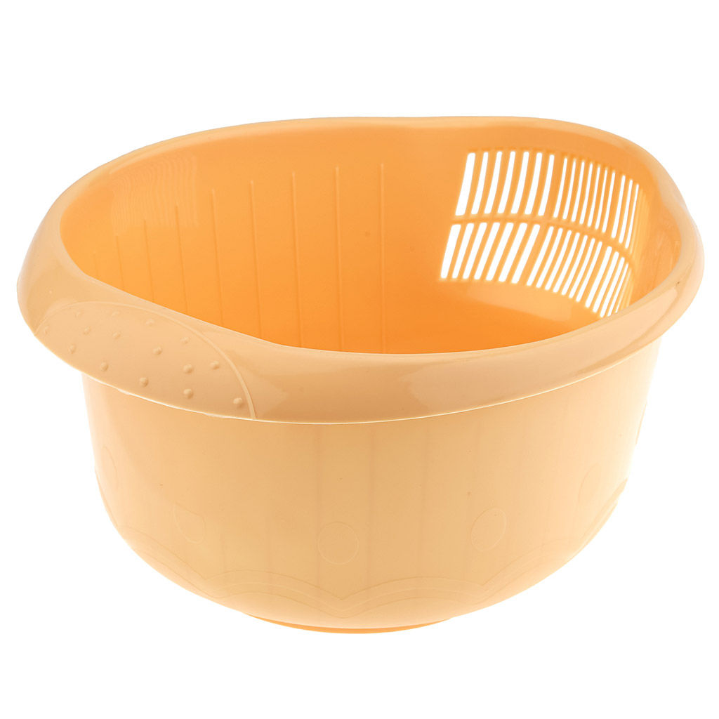 Фруктомойка пластмассовая 5л, 28,5х23х14см, носик со сливом, полипропилен, цвета микс (Россия) - Домашняя мода фото 6