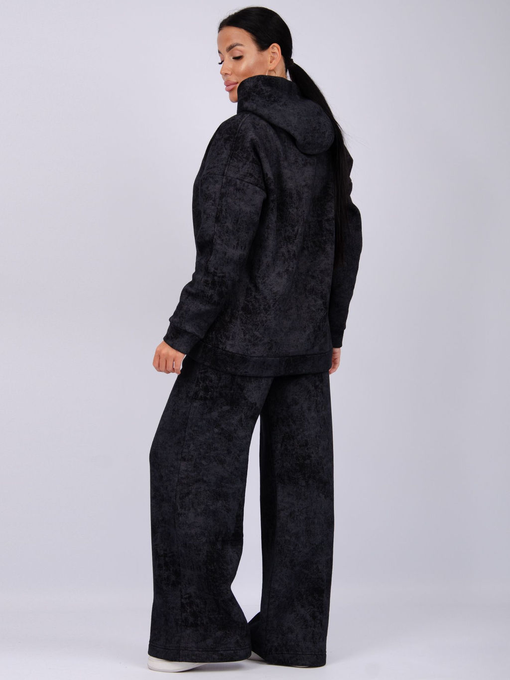 Костюм Винтаж чёрный, футер начес (М) - Малина фото 10