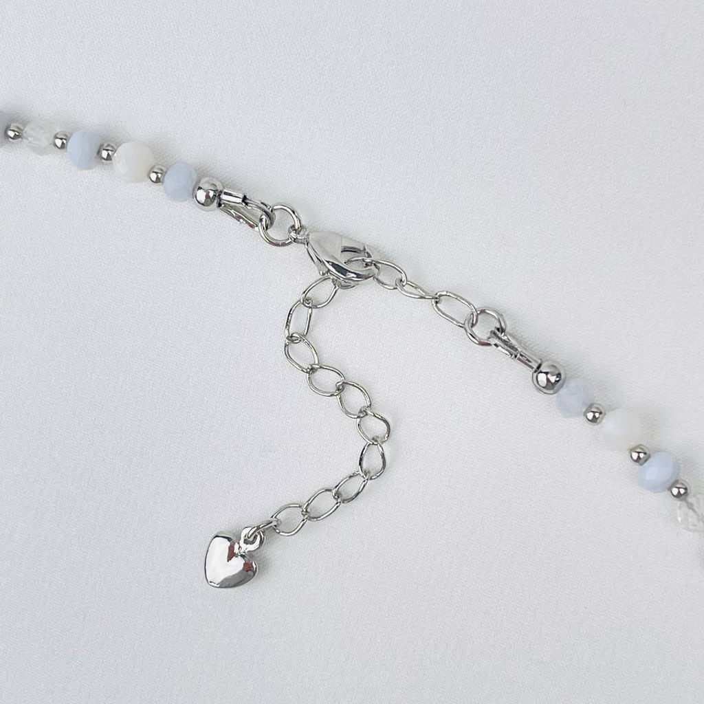 Колье для "Девы" из Горного Хрусталя,Опала и Агата