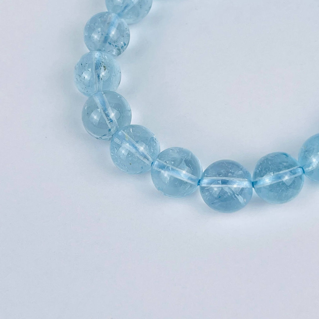 Браслет из голубого Топаза 17,5 см