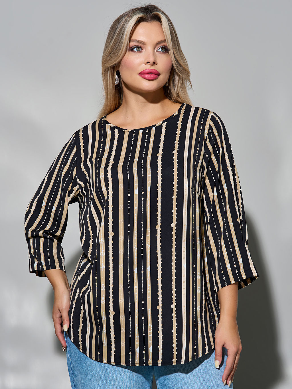 Блузка 0220-1 фиалковый - Dora фото 57