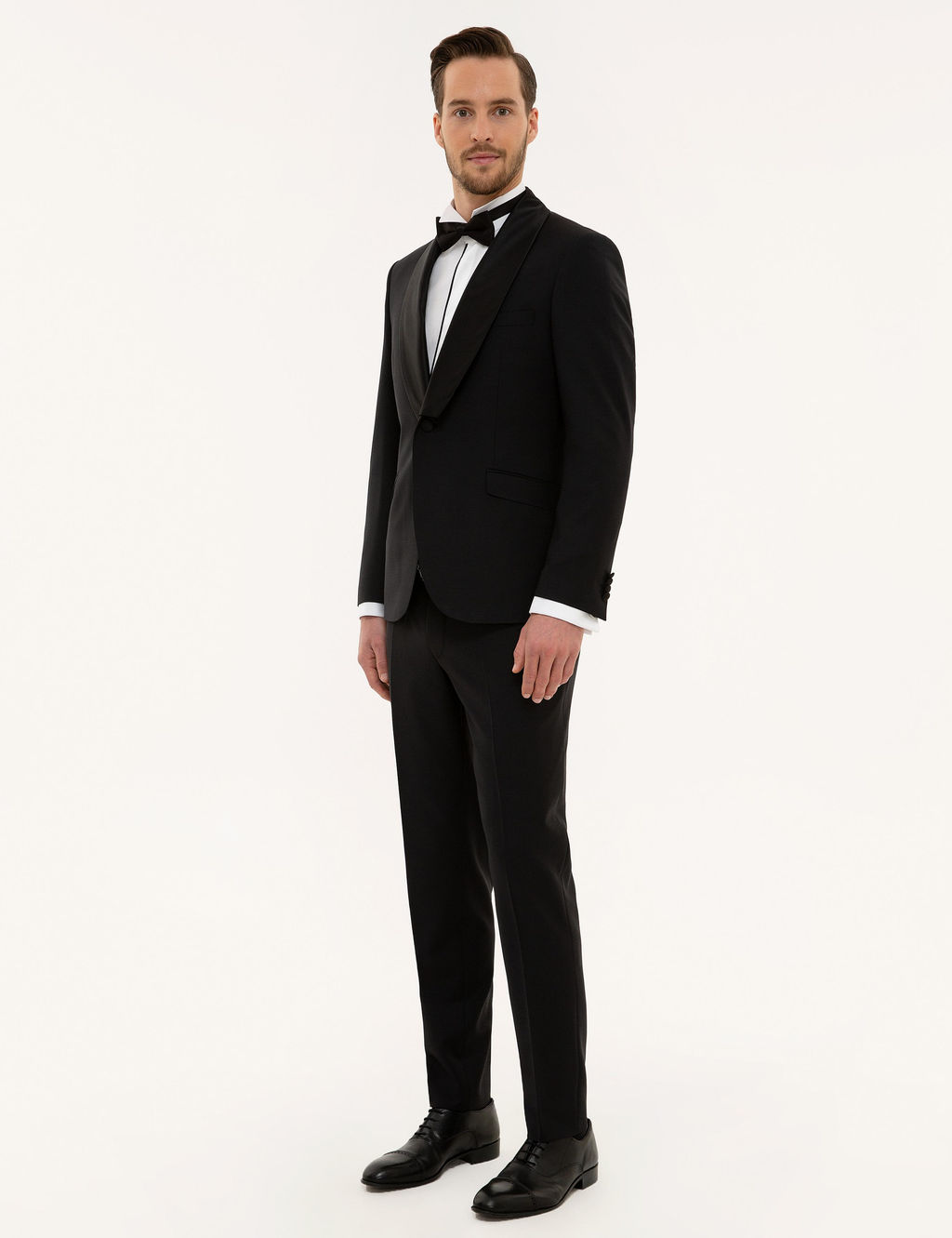 Смокинг Pierre Cardin Extra Slim Fit с жилетом черный