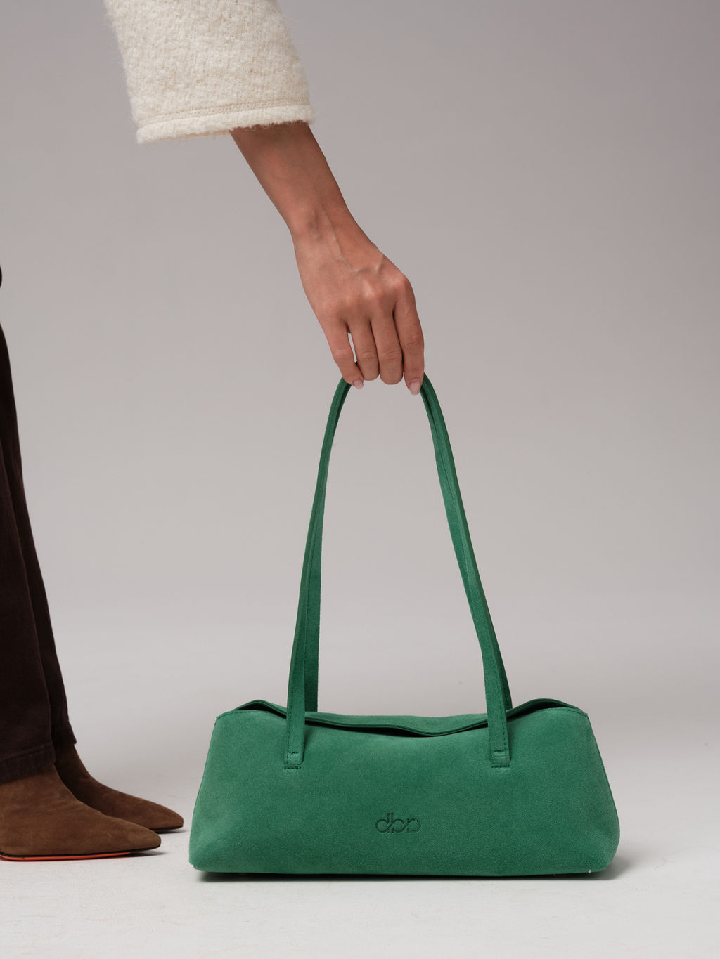 Замшевая сумка Raduy DBR 31127 брел.зеленый фото 6