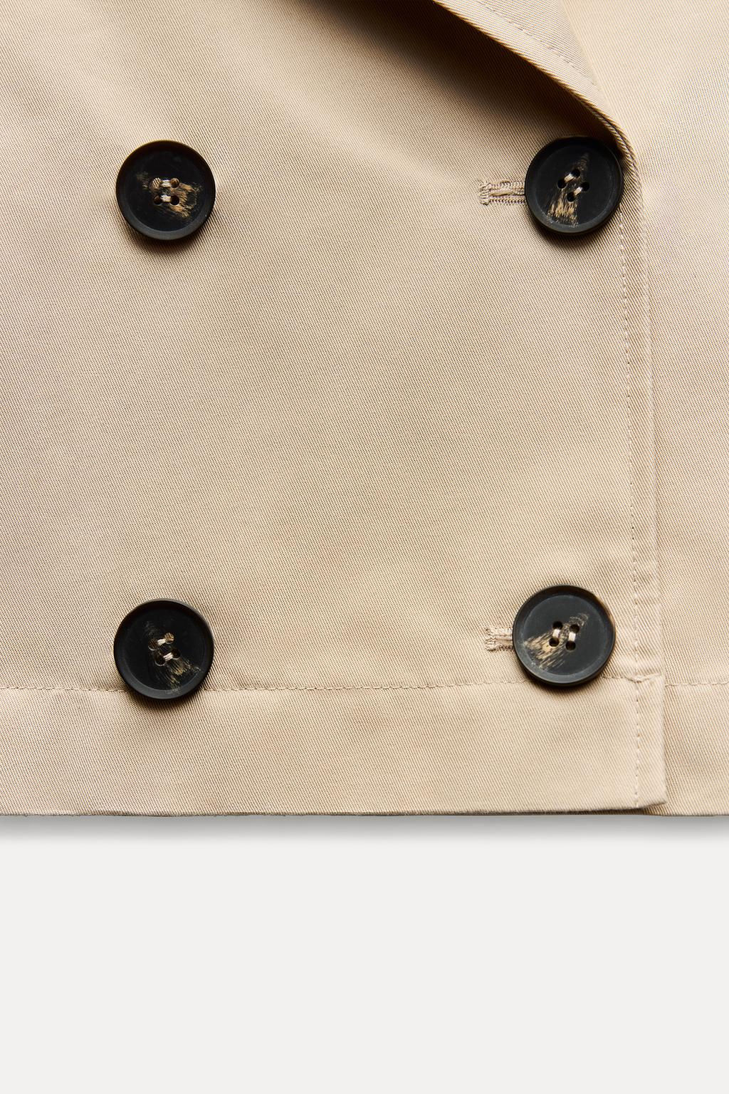 SHORT TRENCH-STYLE JACKET - Zara фото 11