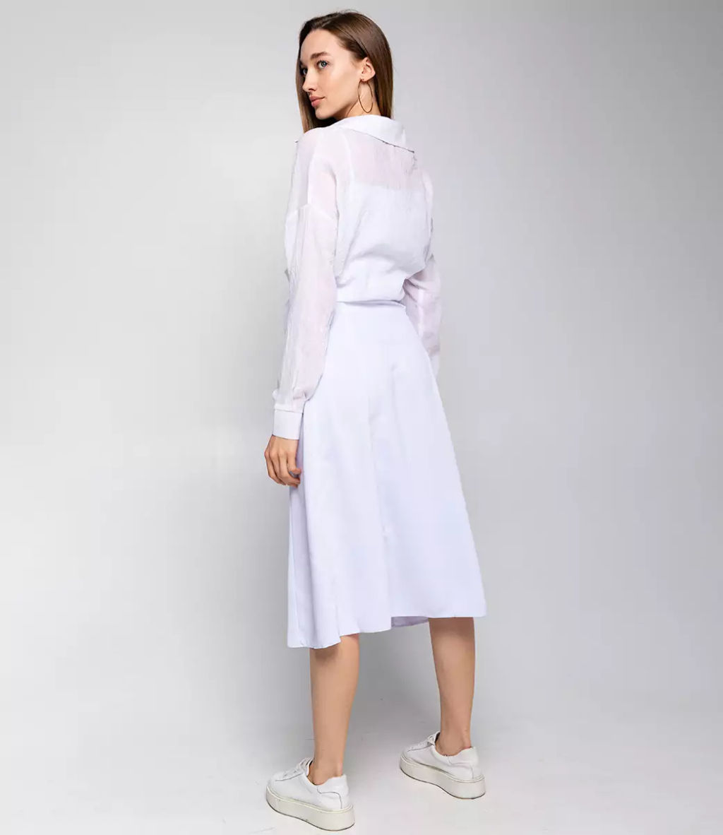 Комплект Платье+рубашка #ОБШ1443-4, белый