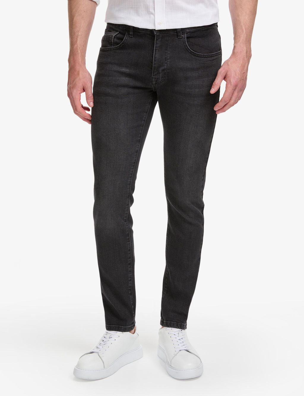 Siyah Slim Fit Jean Pantolon