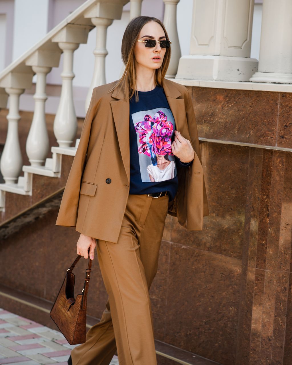 Удлинённый свитшот со вставкой ASTP037, джемпер, футер - Sahar art lab фото 3