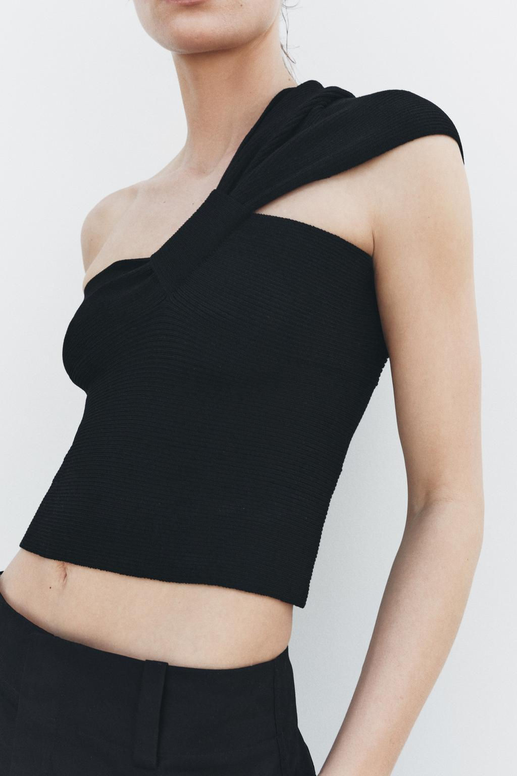 ASYMMETRIC KNIT TOP - Zara фото 2