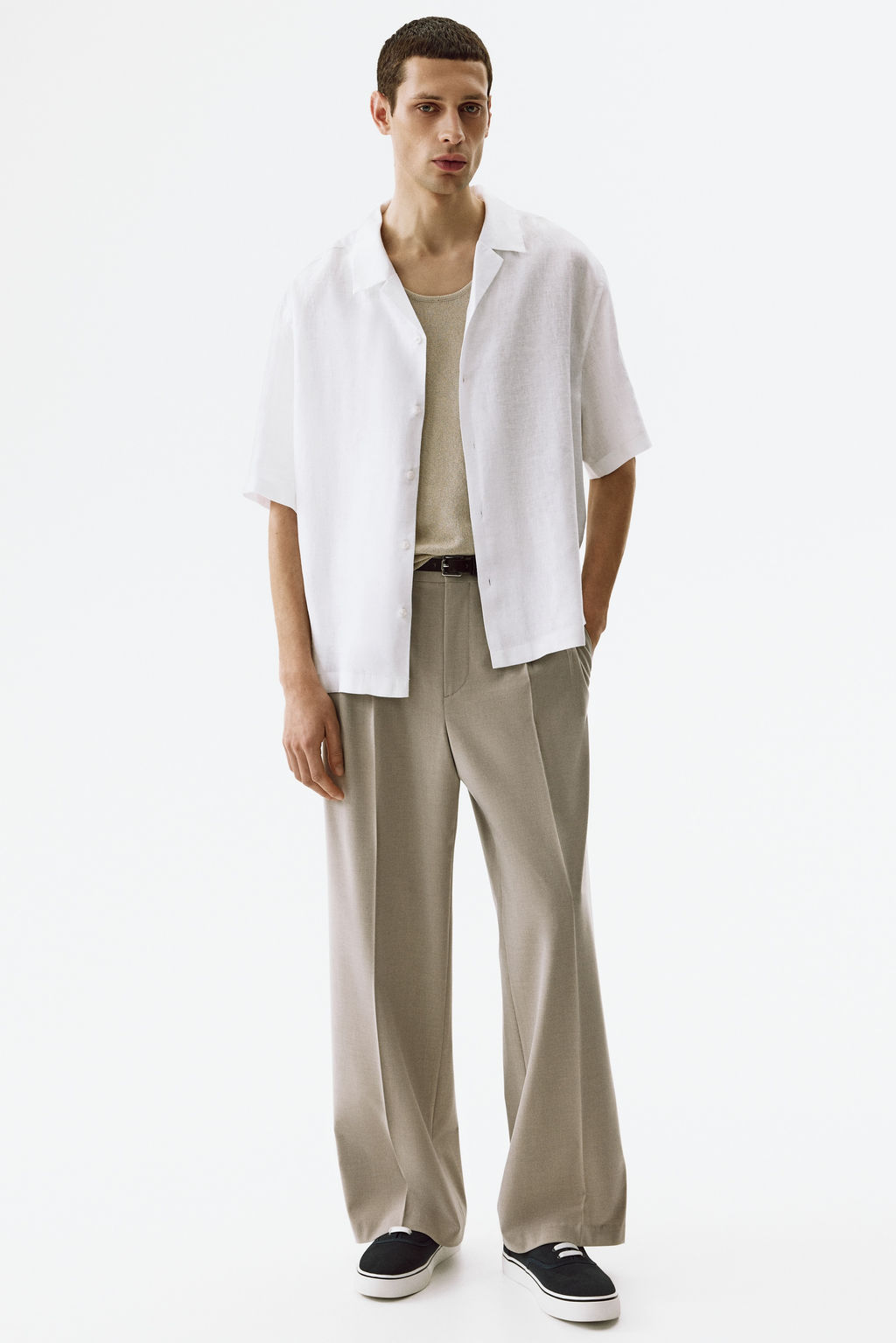 Camisa resort de lino Relaxed Fit - H&m фото 6