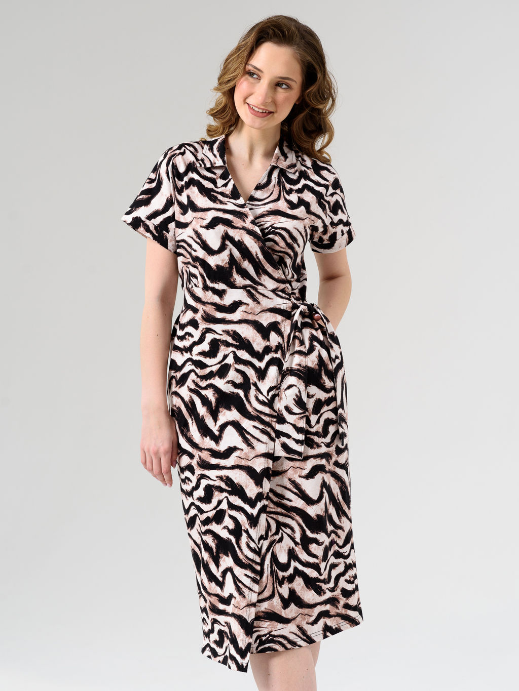 Платье Оптима Саванна из хлопка бежевое  фото 4