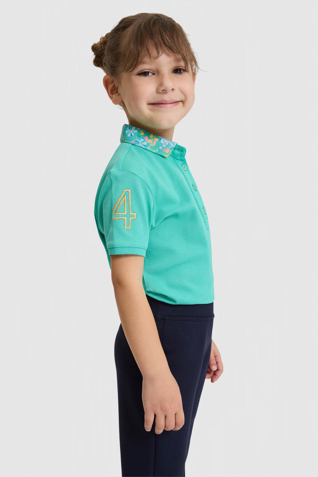 K_z _ocuk Mint Polo Yaka Basic Ti__rt