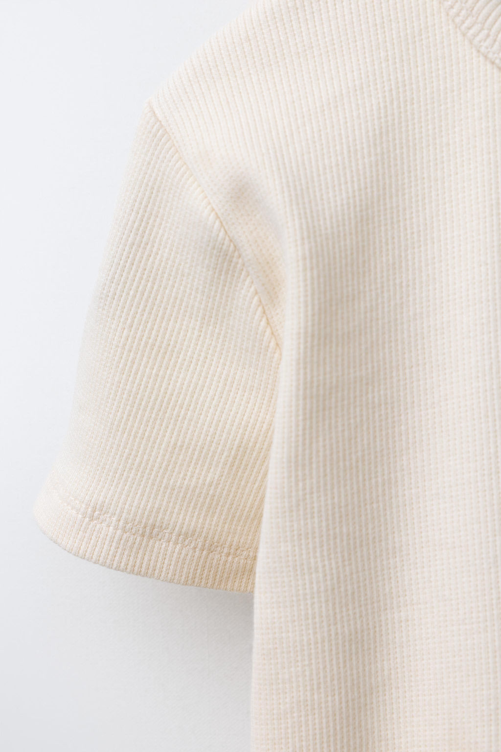 RIBBED T-SHIRT WITH HEARTS AND SLOGAN