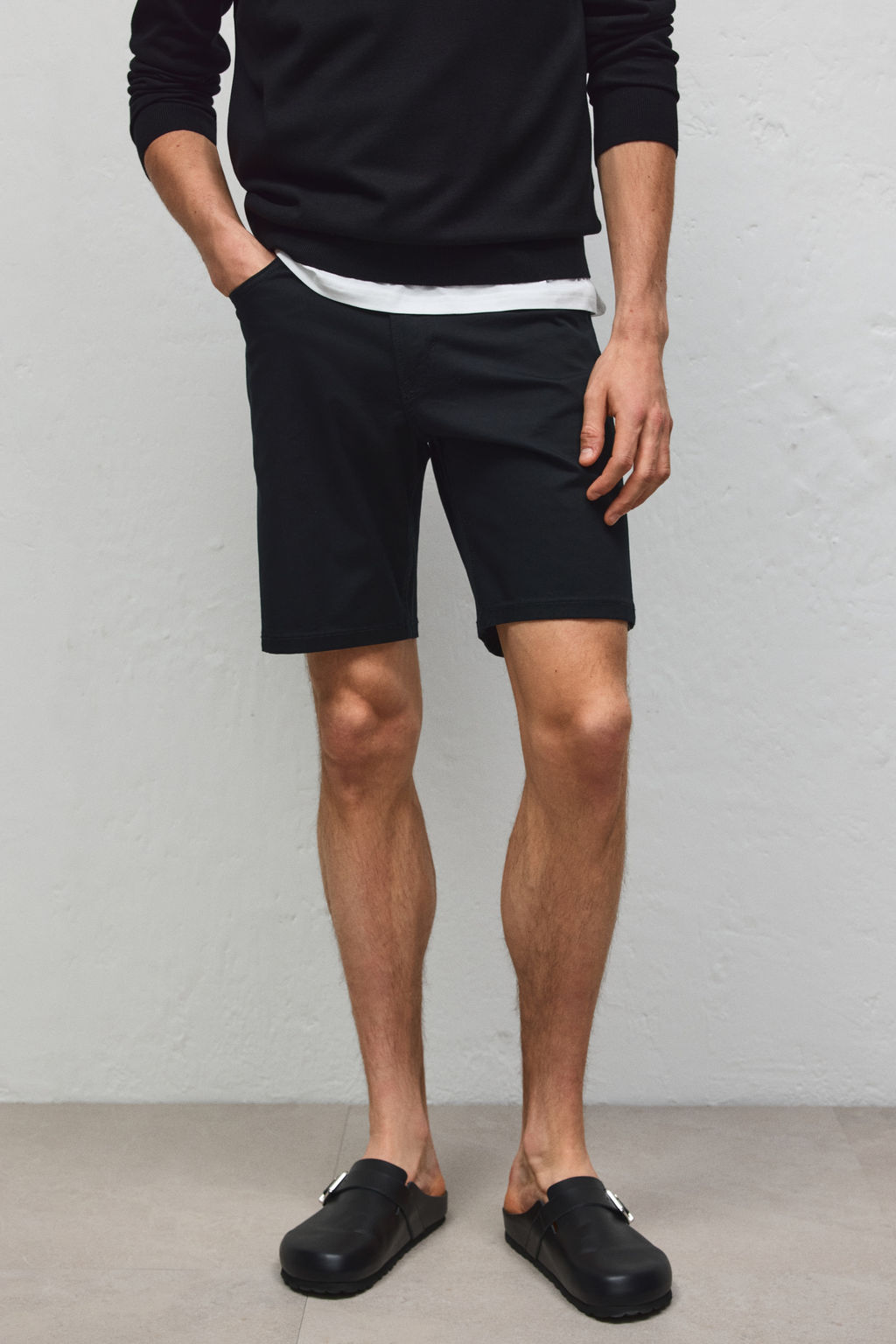 Pantal?n corto de sarga Regular Fit - H&m фото 6