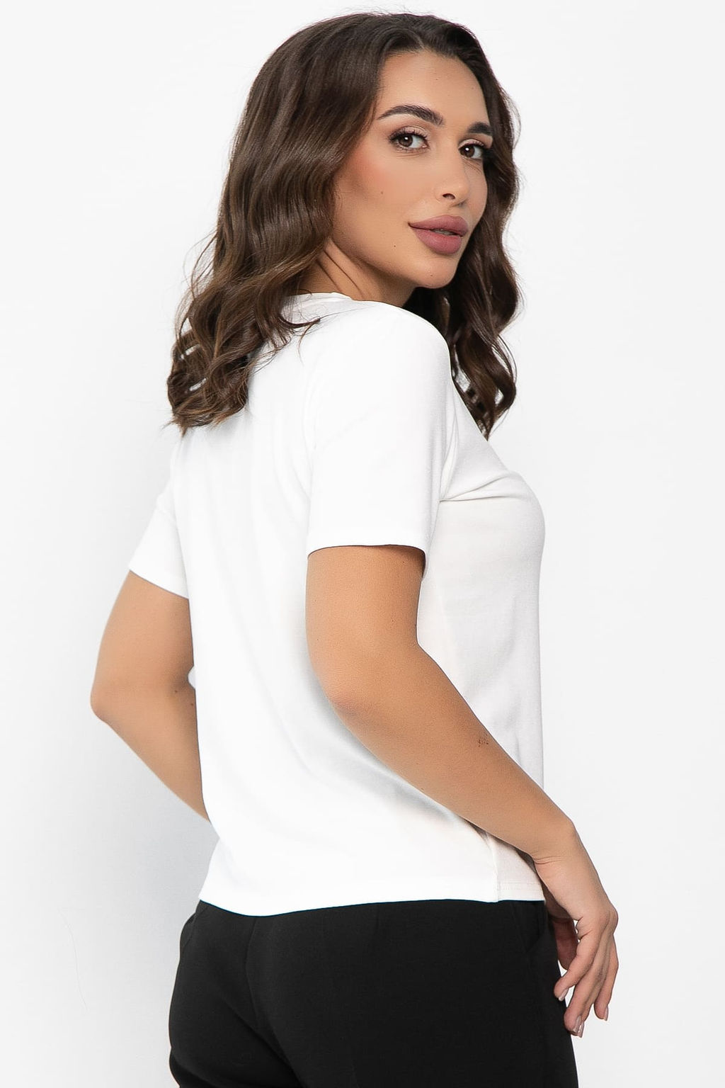 Футболка Хэнди (белая) Б14125-4М - Lt collection фото 3