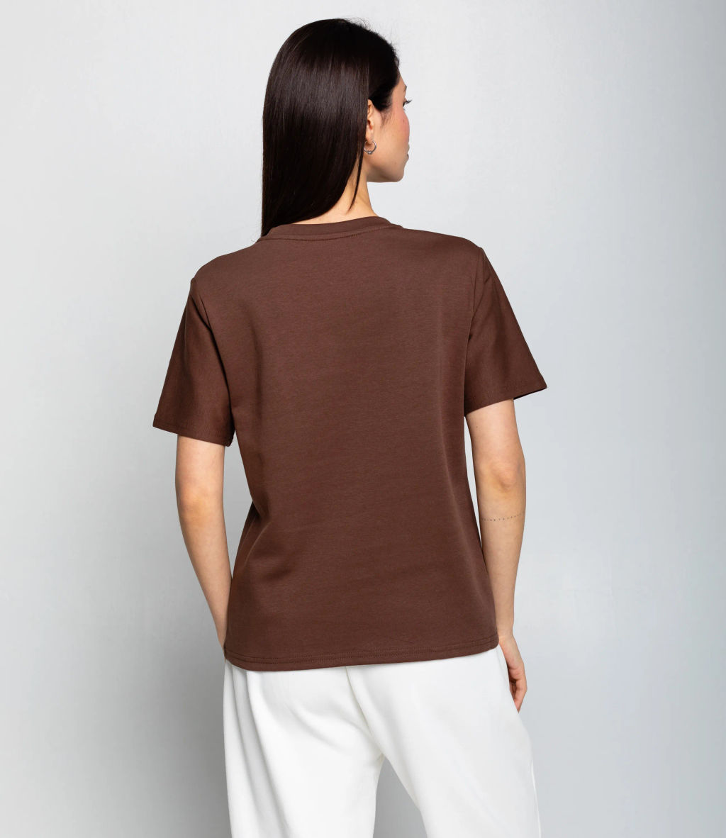 Футболка #КТ30813, шоколадный - Dommod фото 3