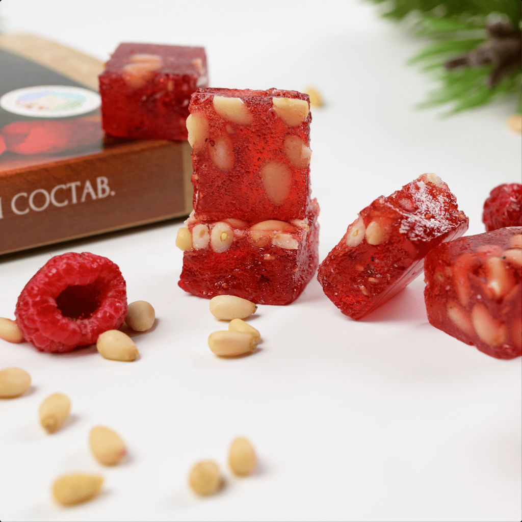 Мармелад на ягодах малины с кедровым орехом (Таежный рубин) - Абаканские Сласти фото 2