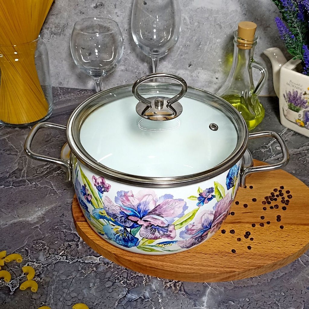 Кастрюля 2,0л сф. IRIS белосн 1SC165S