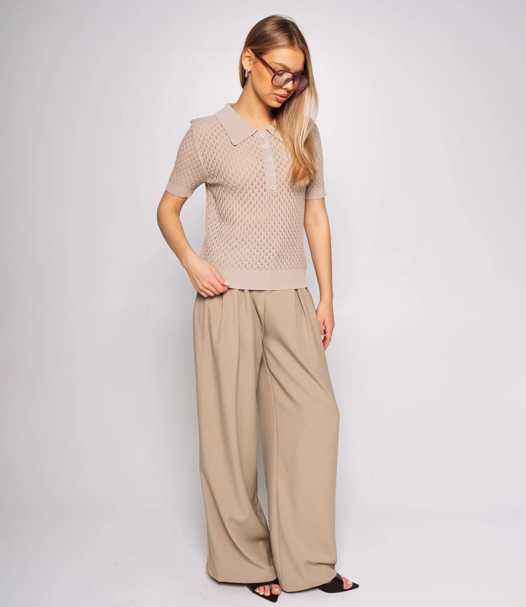 Футболка #КТ812 (8), бежевый