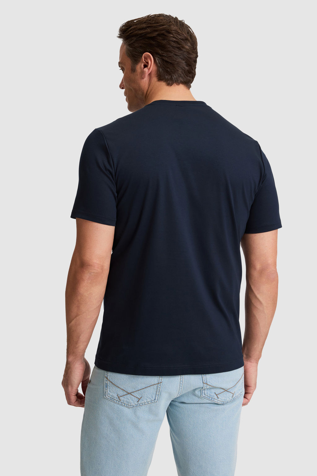 Erkek Koyu Lacivert Regular Fit Bisiklet Yaka Basic Ti__rt - U.s. polo assn фото 4