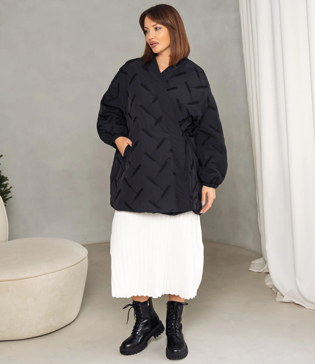 Куртка #КТ095 (1), чёрный - Dommod фото 4