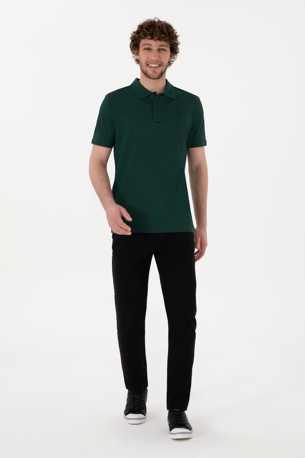 Erkek Siyah Slim Fit Kanvas Pantolon