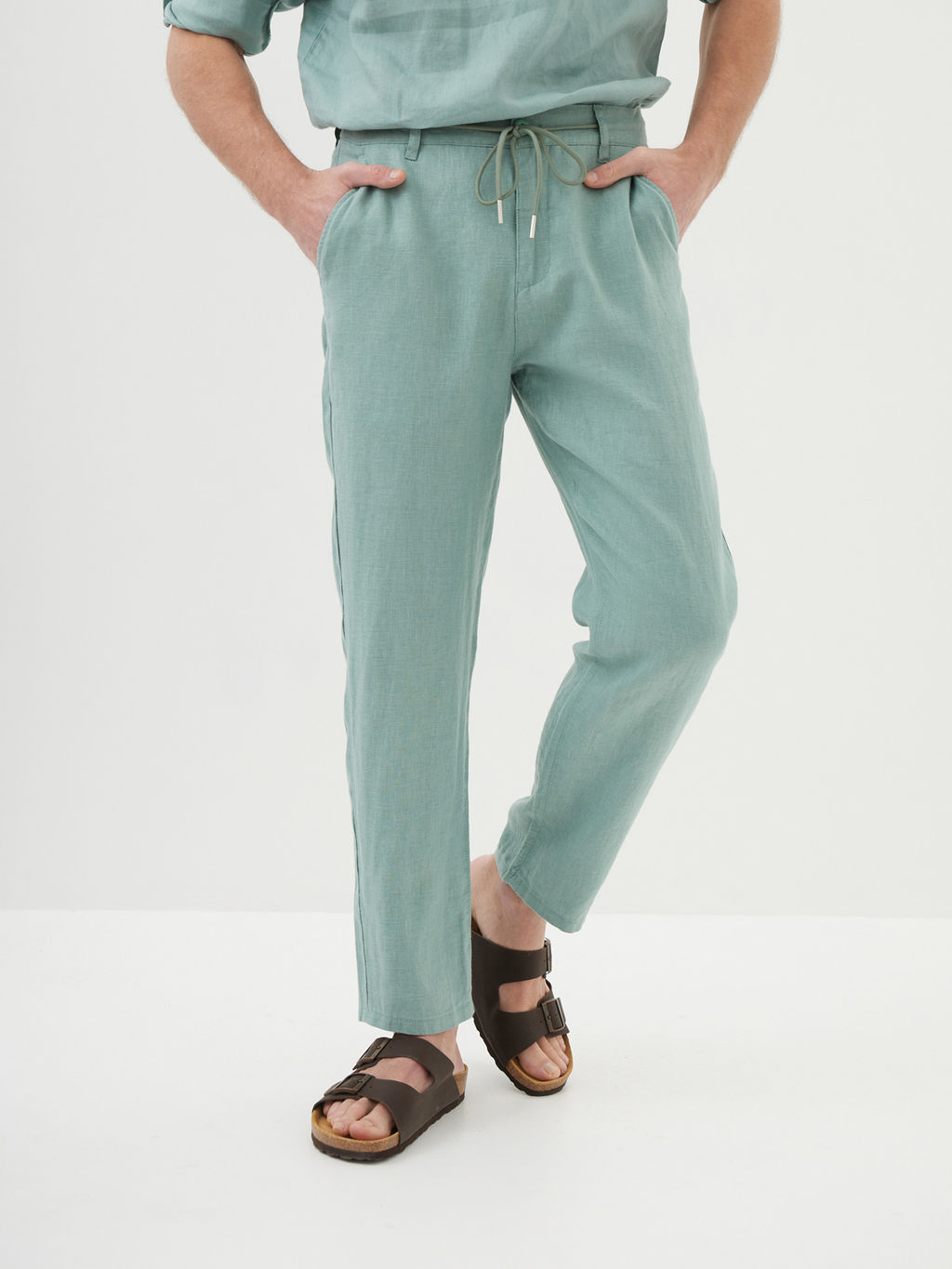 Мужские Льняные Брюки Мом - Mossmore фото 17