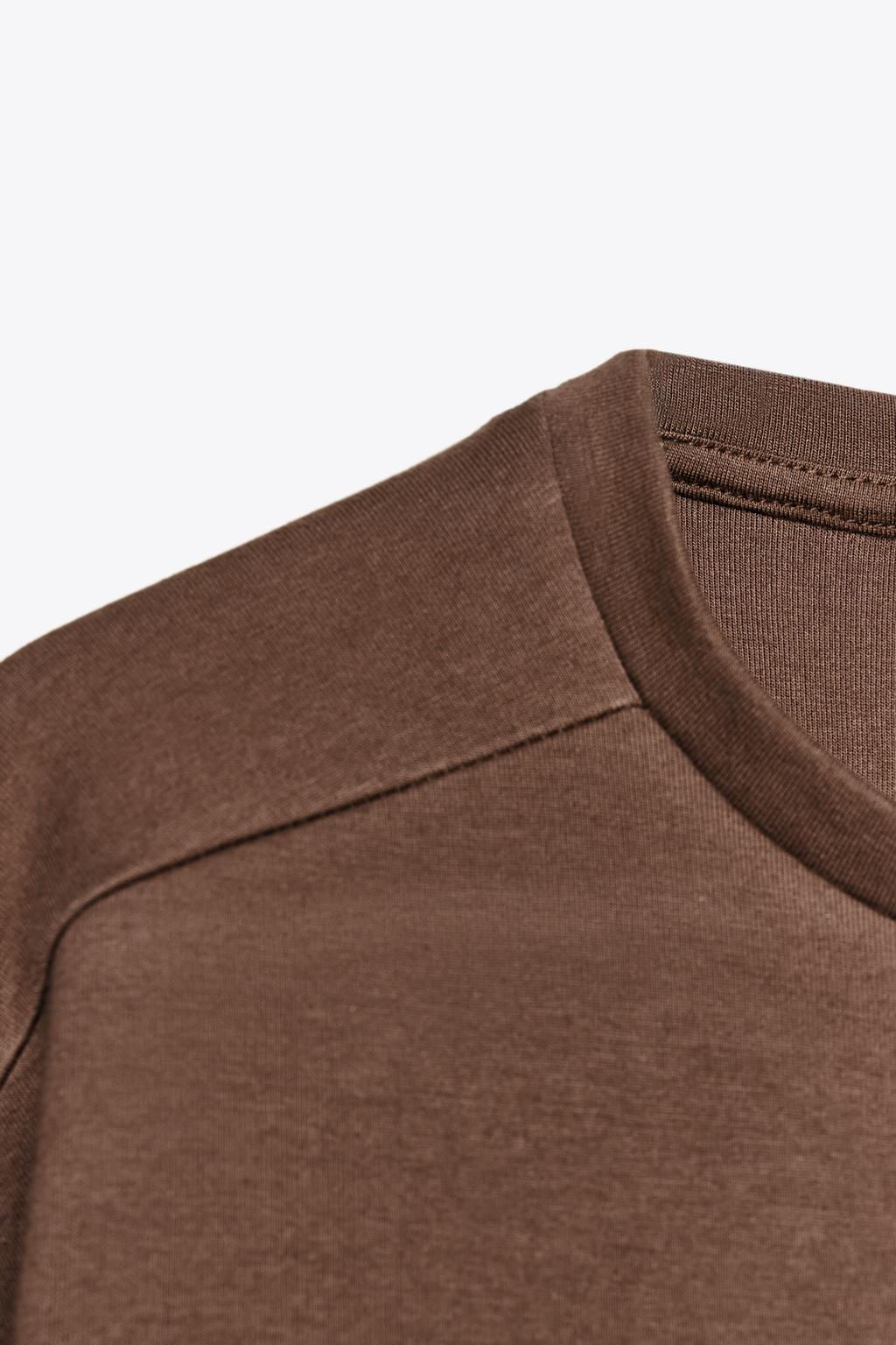 SHORT SLEEVE INTERLOCK SWEATSHIRT - Zara фото 17
