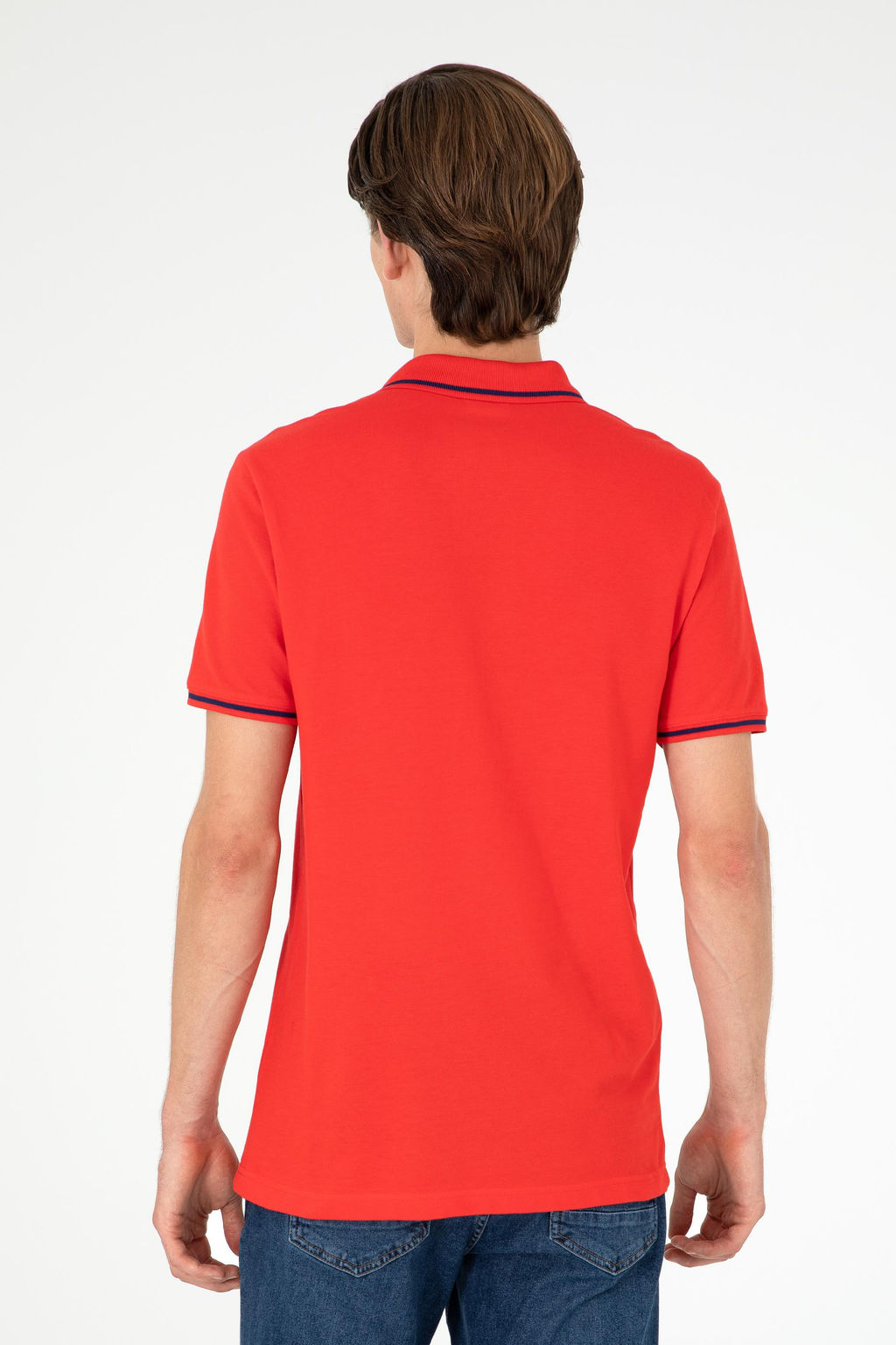 Мужская красная базовая футболка Неожиданная скидка в корзине - U.s. polo assn фото 5