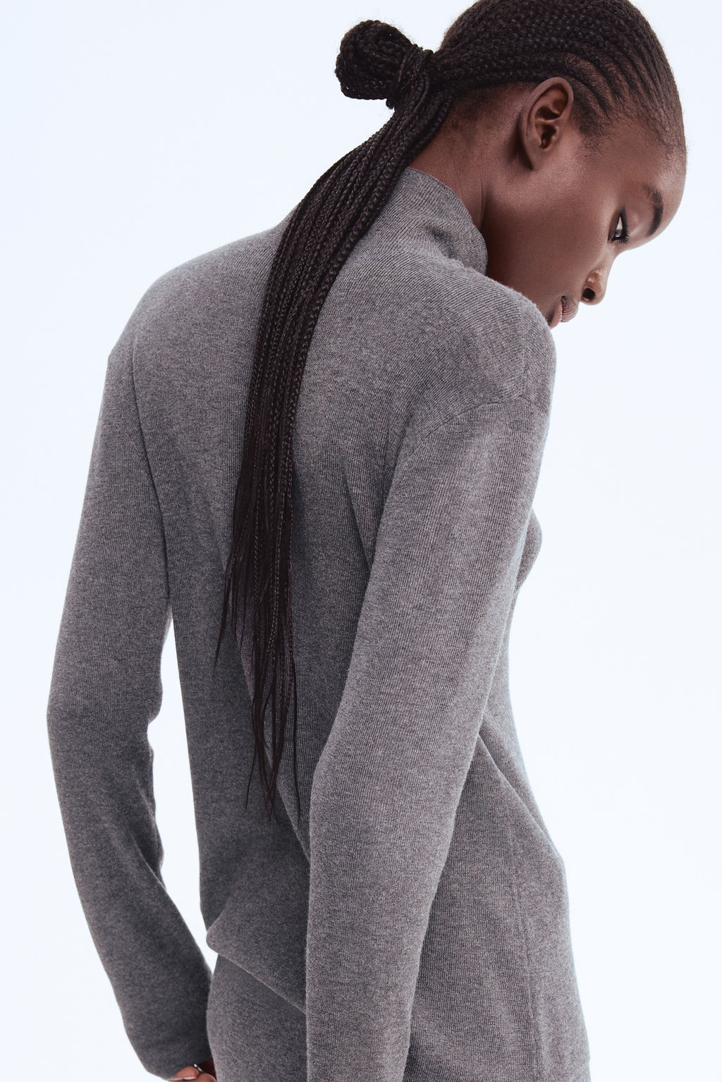 Top de punto fino con cuello perkins - H&m фото 5