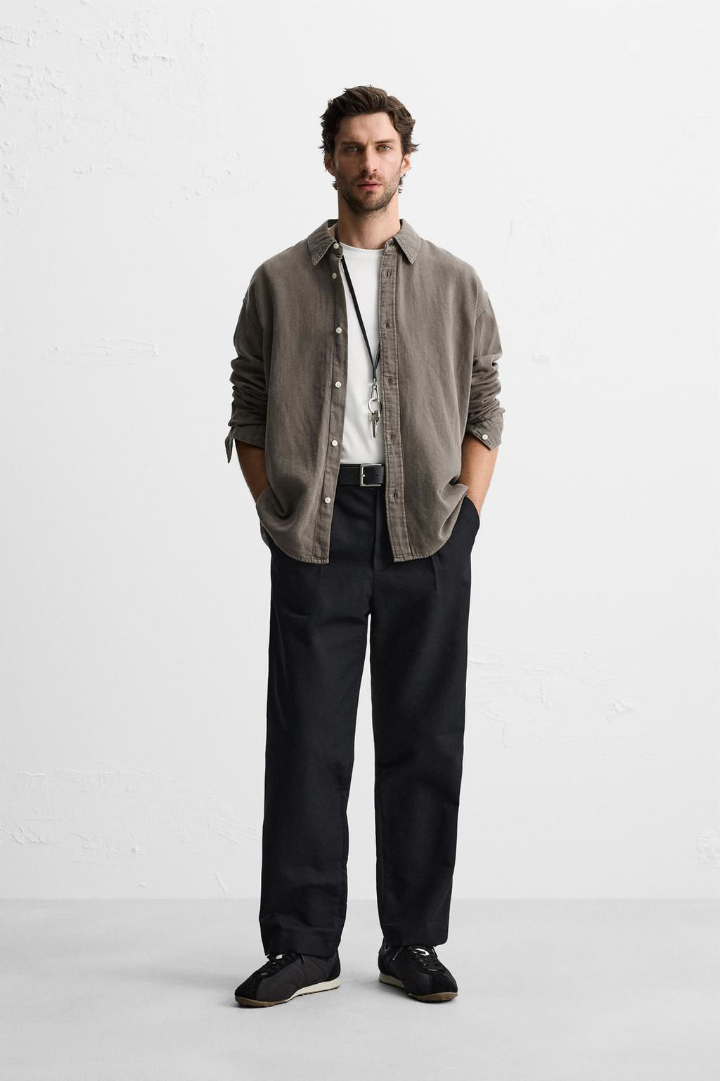 FADED DENIM SHIRT - Zara фото 9