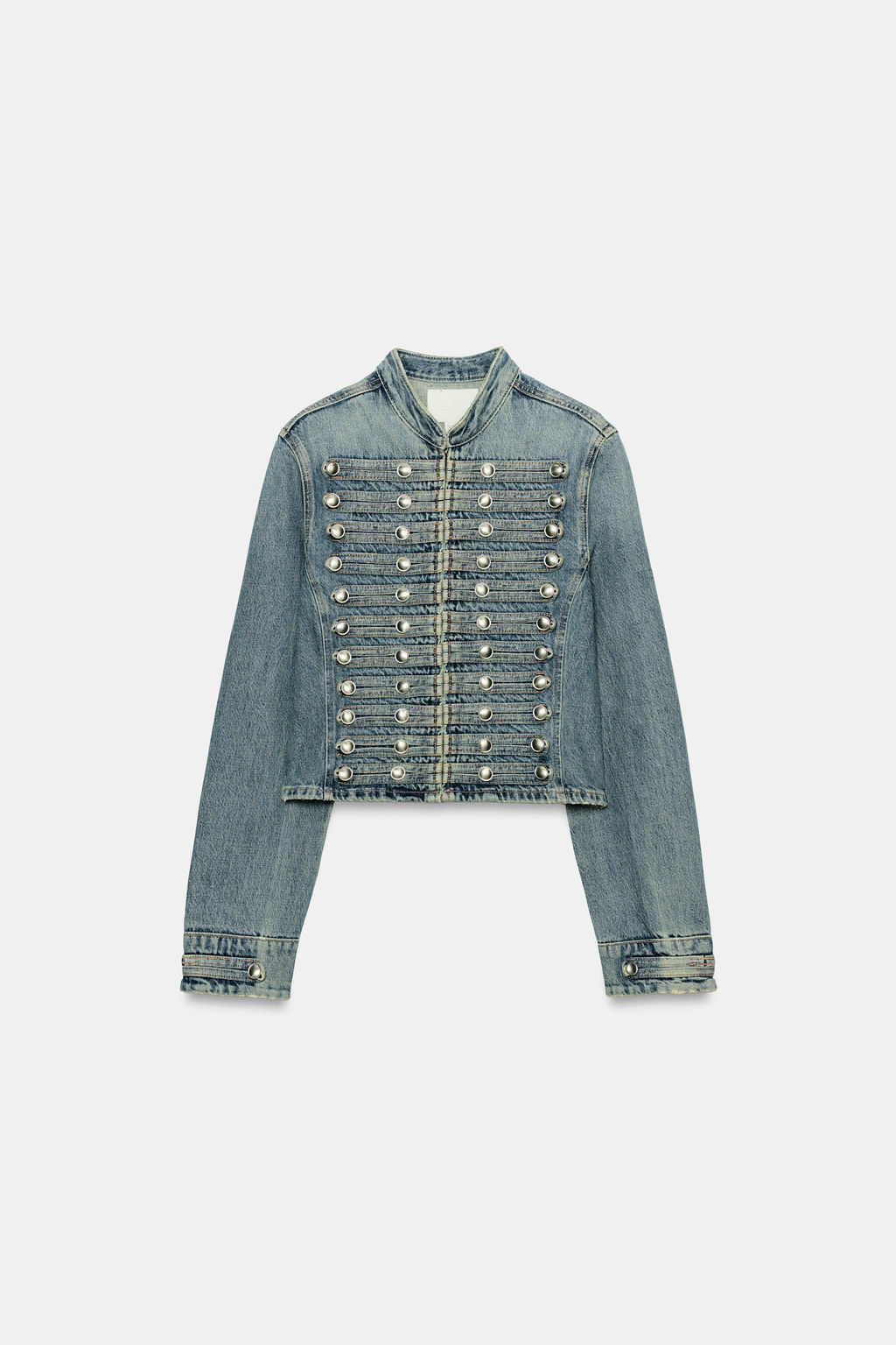 CHAQUETA DENIM TRF ENTALLADA BOTONES / ?ndigo - Zara фото 5