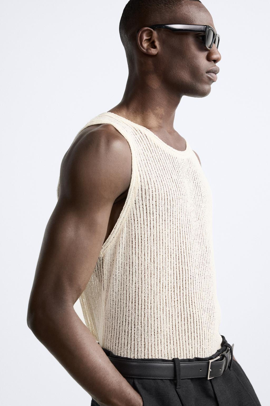 TEXTURED OPEN KNIT TOP - Zara фото 5