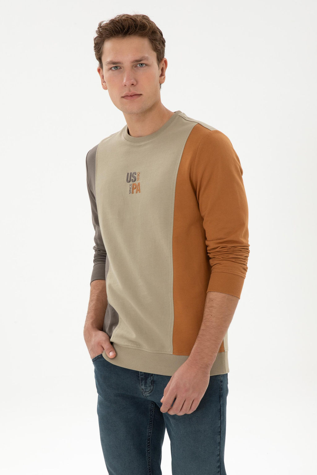 Erkek A__k Haki Sweatshirt