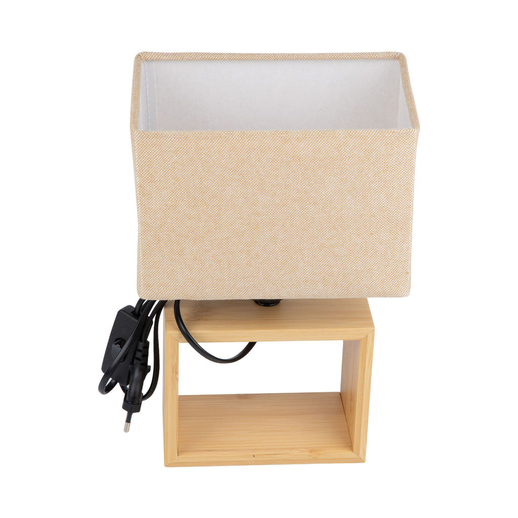 UML-B401 E27 LIGHT GREY/WOOD Светильник настольный декоративный под лампу Е27, 40W. Механический выключатель. Светло-серый. ТМ Uniel - Volpe фото 2