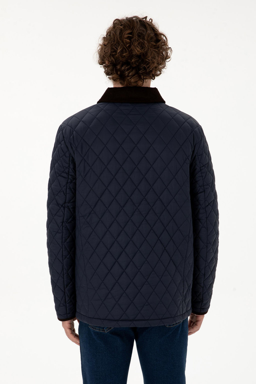 Erkek Lacivert Mont Sepette S_rpriz _ndirim