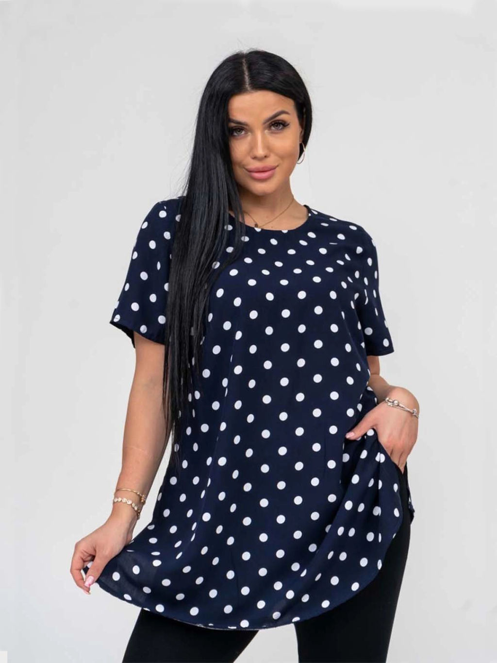 Костюм женский, цвет черный синий