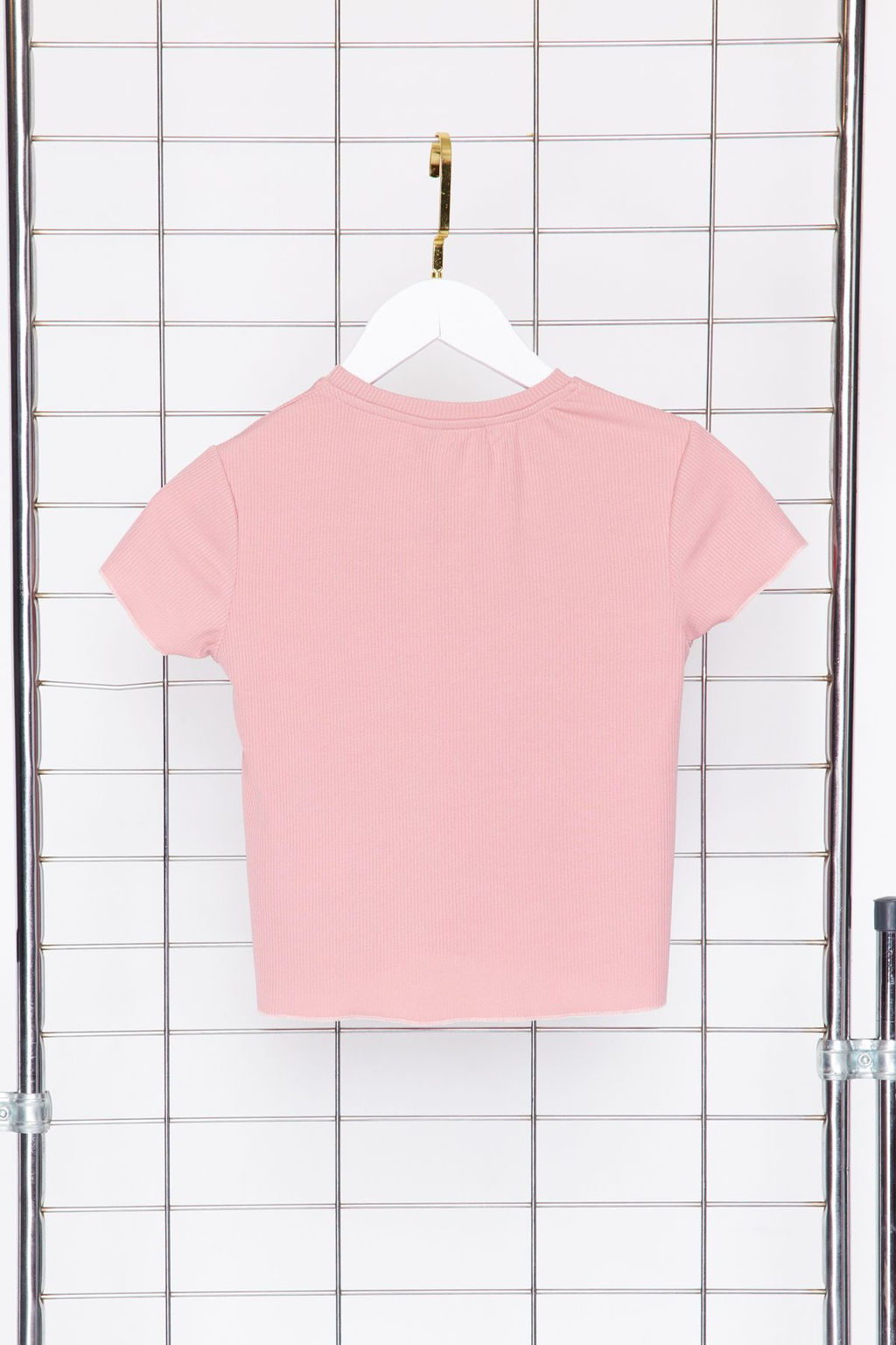 Ac?k Pembe K?z Cocuk Pamuklu Kirazl? Regular Kal?p Fitilli K?sa Kol Orme T-Shirt TKDSS24TS00009 - Trendyolmilla фото 4