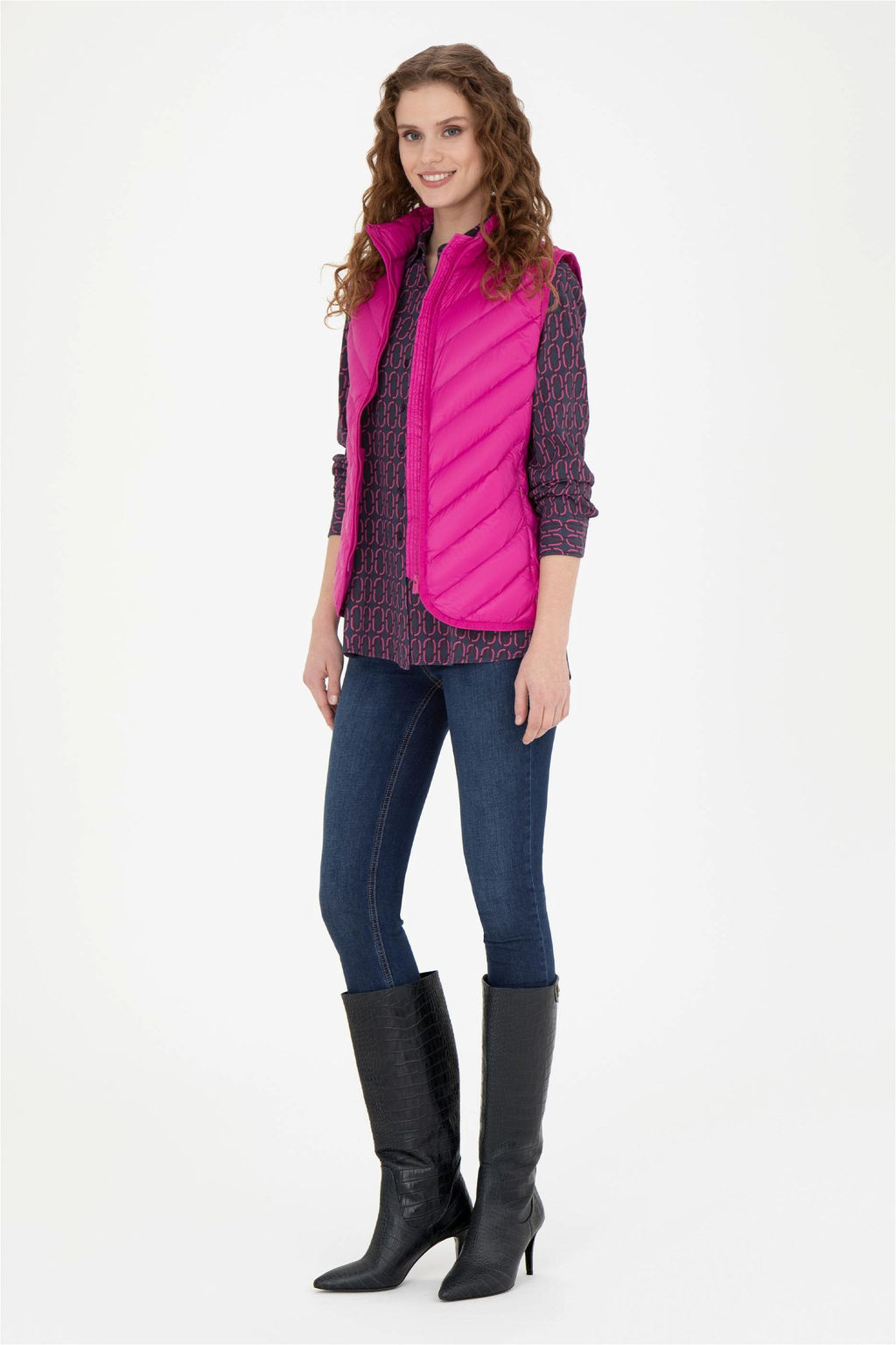 Женский фиолетовый жилет - U.s. polo assn фото 4