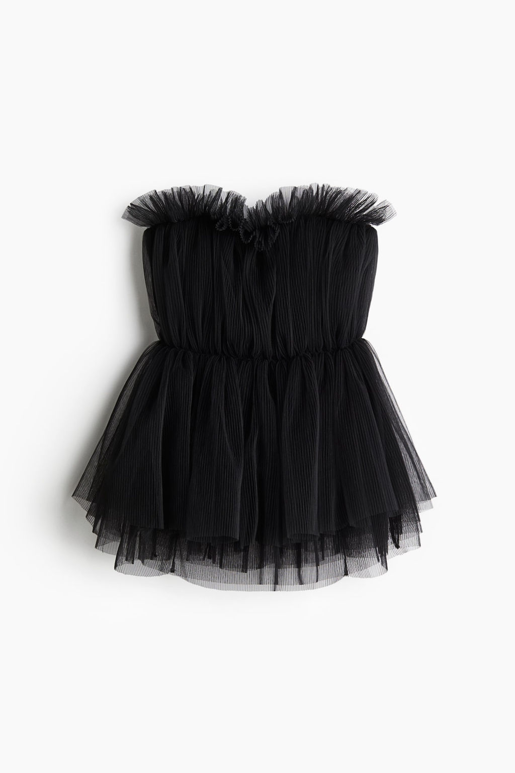 Top bandeau en tul plisado - H&m фото 7