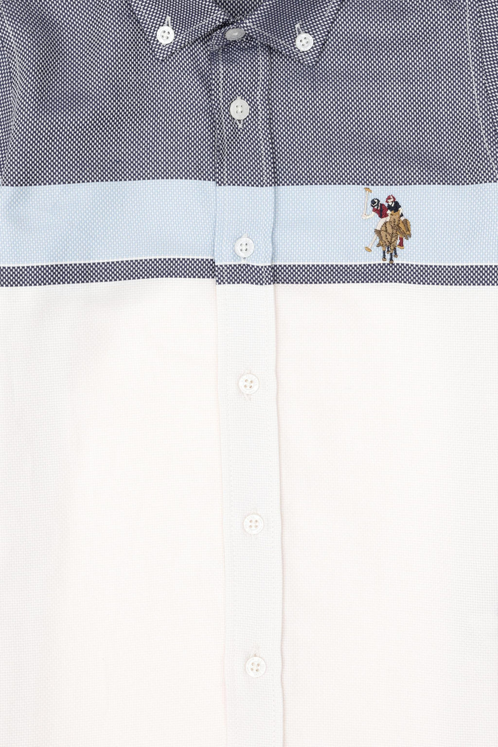 Темно-синяя рубашка с длинным рукавом для мальчика Неожиданная скидка в корзине - U.s. polo assn фото 3