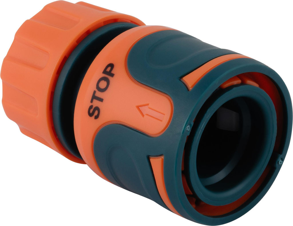 Цена за 2 шт. Коннектор IN GREEN GARDEN быстросъемный с аквастопом для шланга 1/2 SOFTEL GG556212055