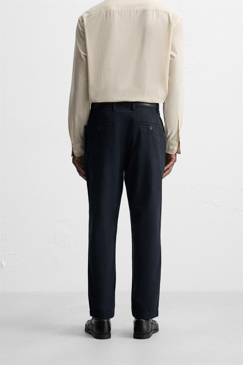 TWILL CHINO TROUSERS - Zara фото 12