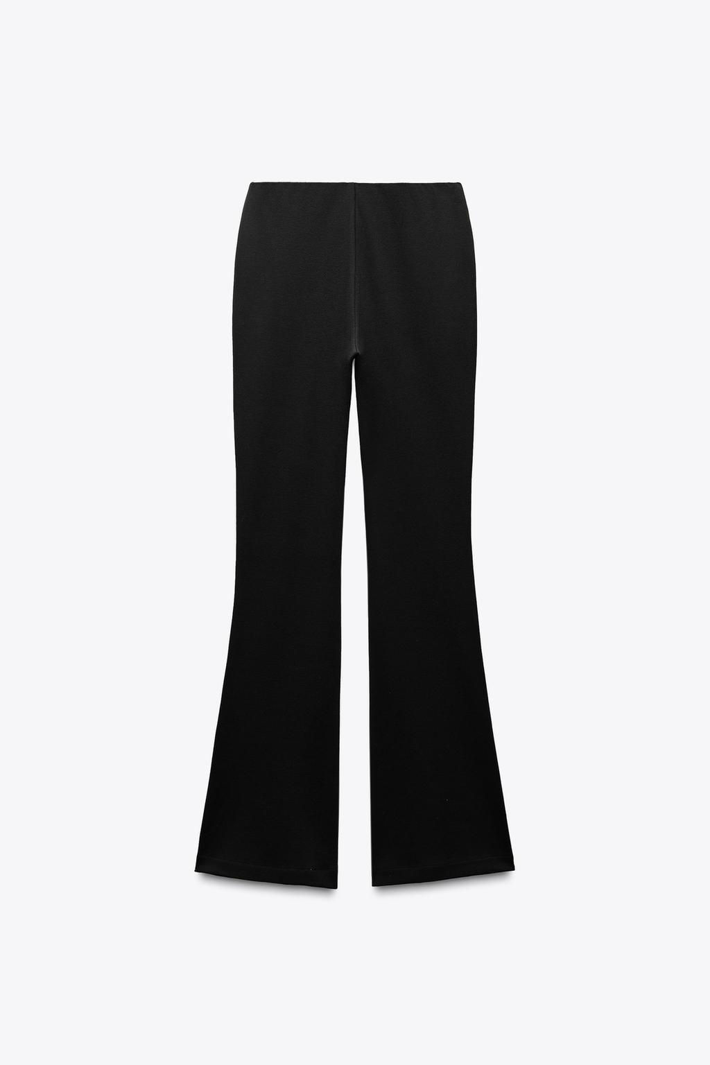 INTERLOCK BELL BOTTOM TROUSERS - Zara фото 6