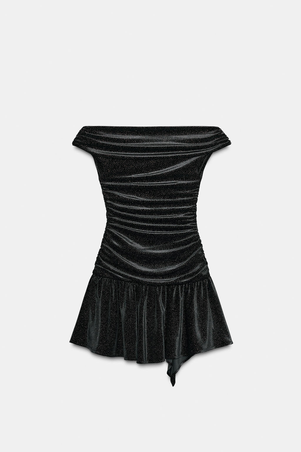 SPARKLY VELVET MINI DRESS - Zara фото 11