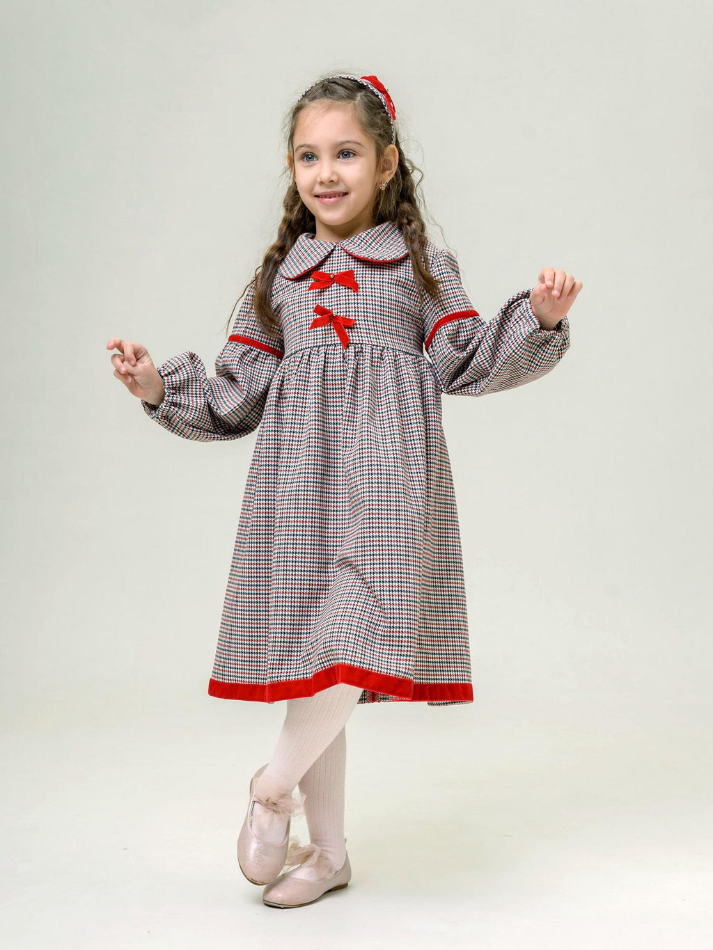 ДЛ 26-3 платье для девочки Мира красный